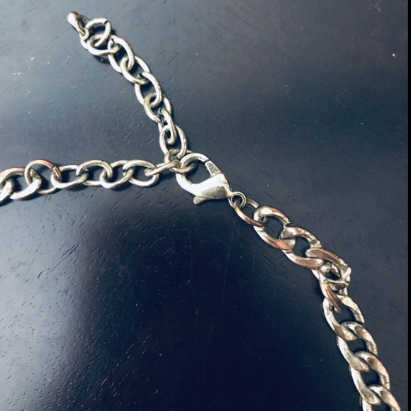 Pewter & Blush Layered Statement Necklace - Picture 3 of 4